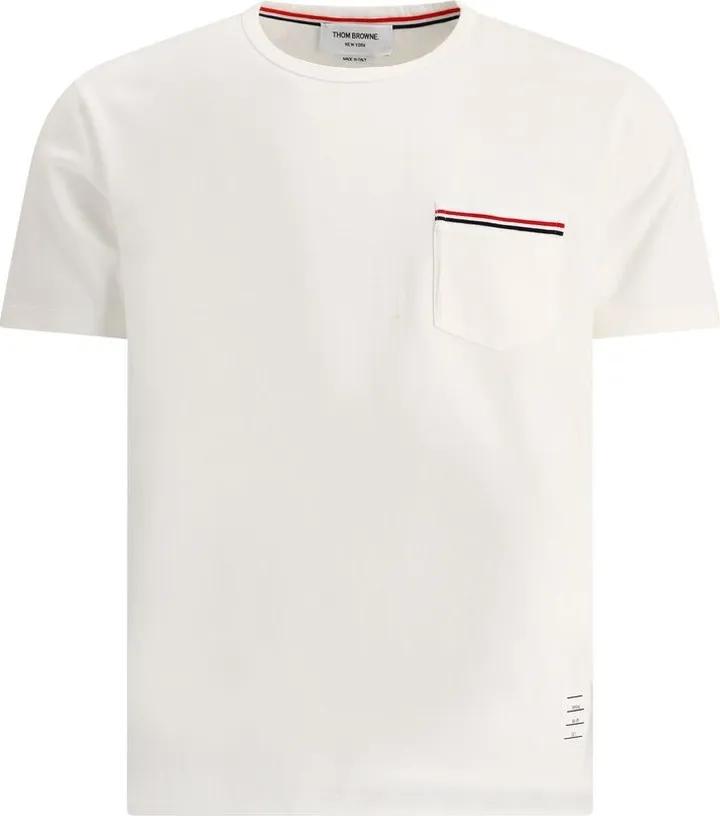 Thom Browne Pocket Detailed Crewneck T-Shirt