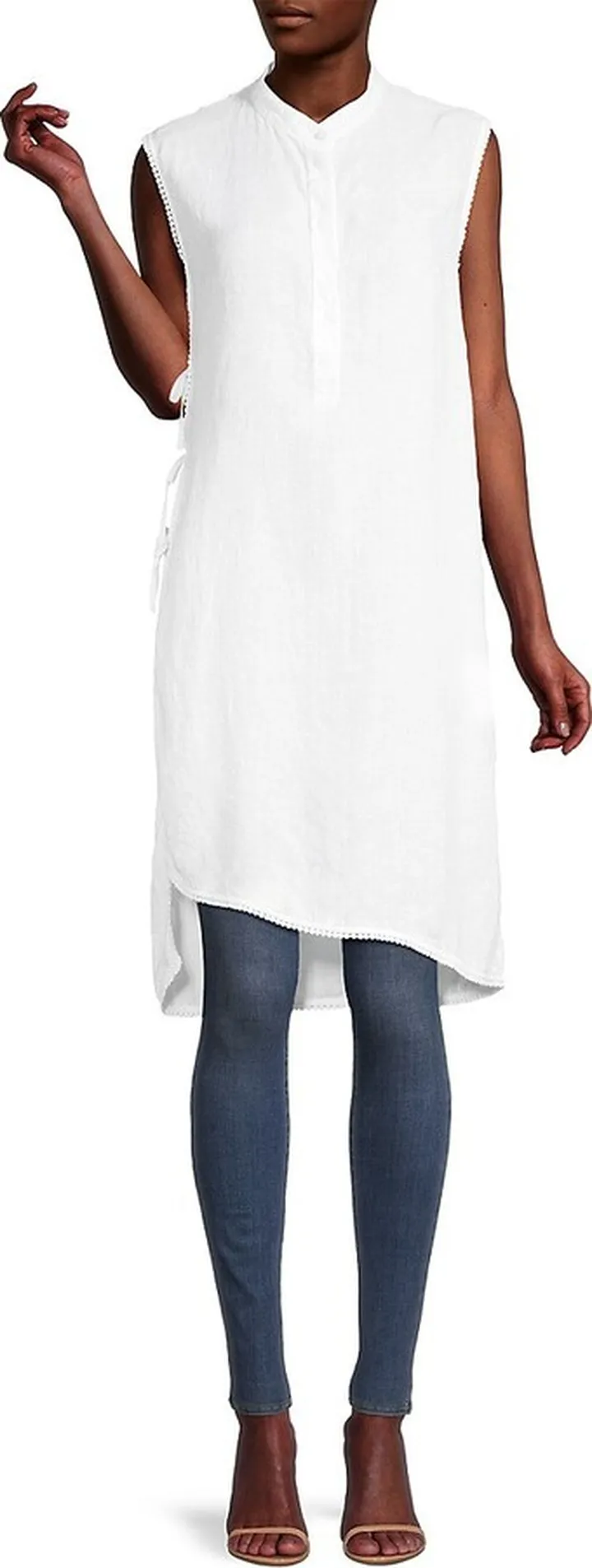 Sleeveless Linen Tunic