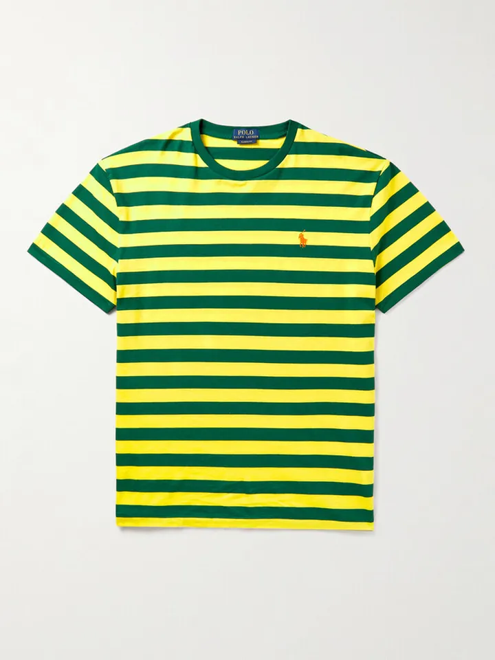 Striped Cotton-Jersey T-Shirt