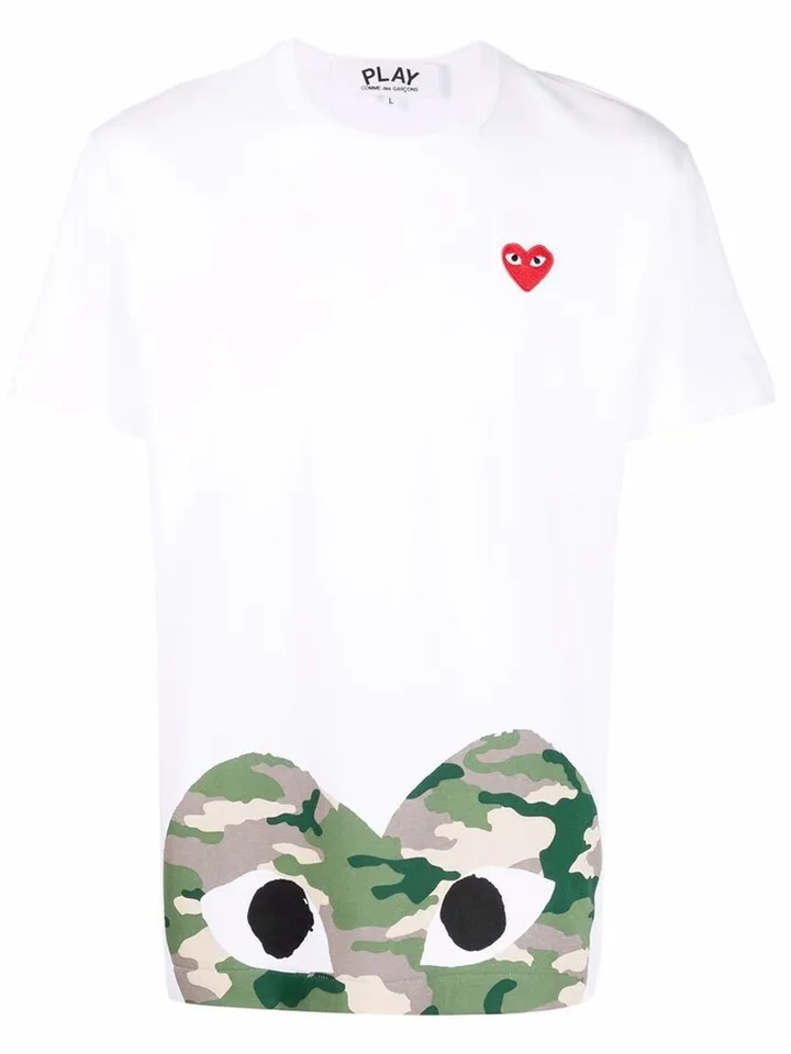 Play appliqué-heart T-shirt