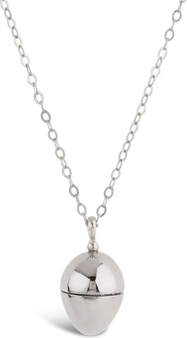 Dinny Hall Egg Locket With Clover Charm