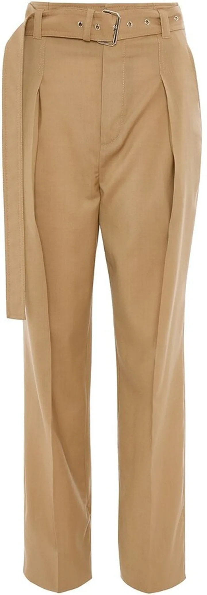 Cropped Belted Trousers