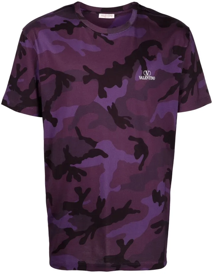 camouflage-print cotton T-shirt