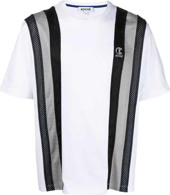 stripe-pattern T-shirt
