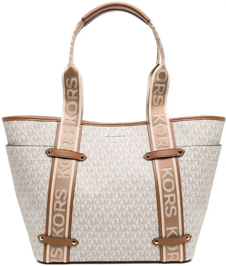 Maeve logo-strap tote bag
