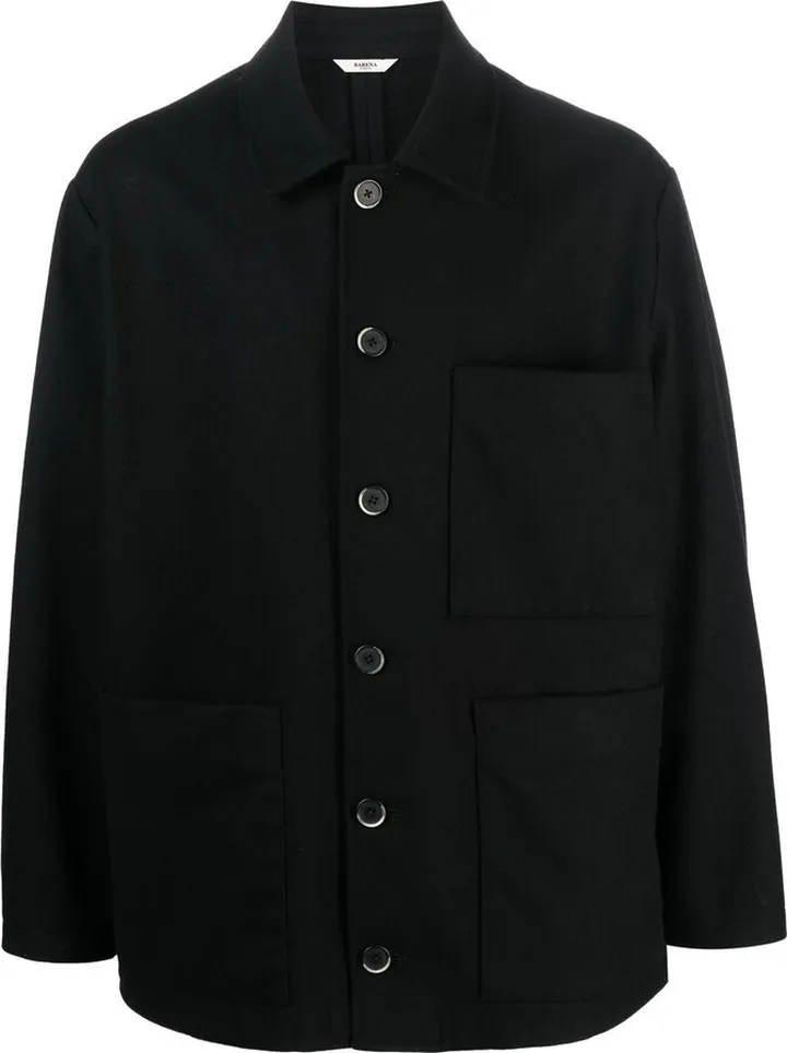 Single-Breasted Wool Coat