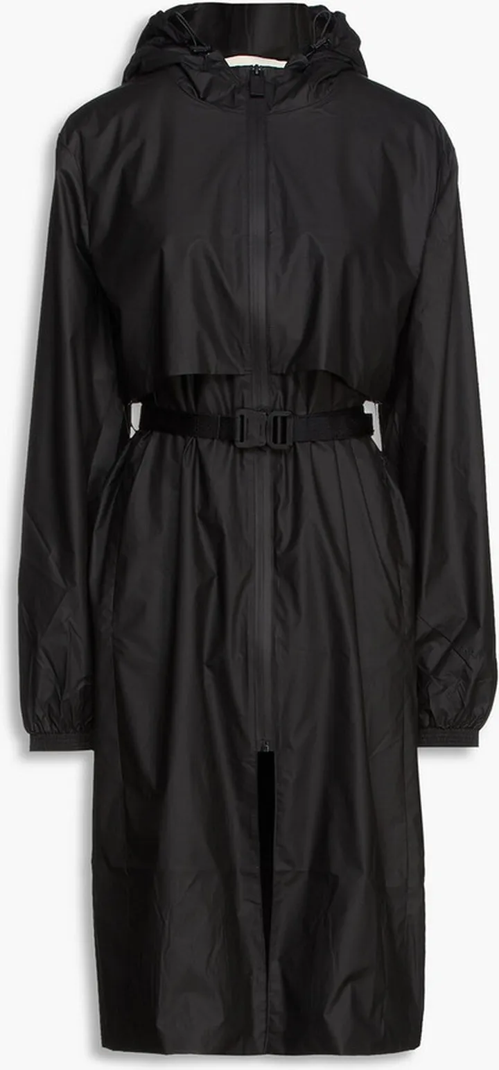 Shell hooded raincoat