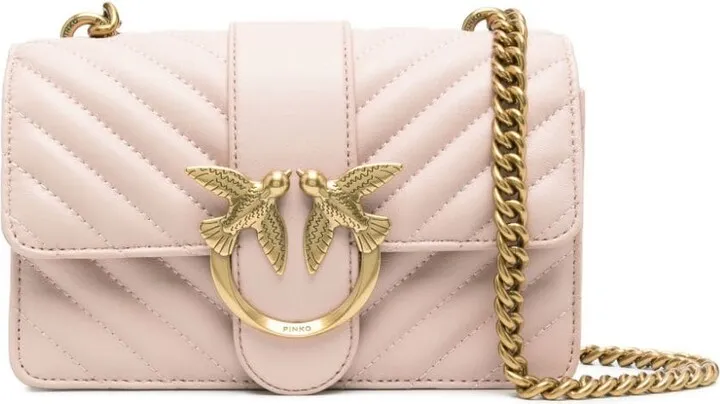 Chevron-Quilted Shoulder Bag