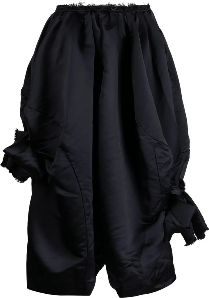 Bow-Detail Balloon Cropped Trousers