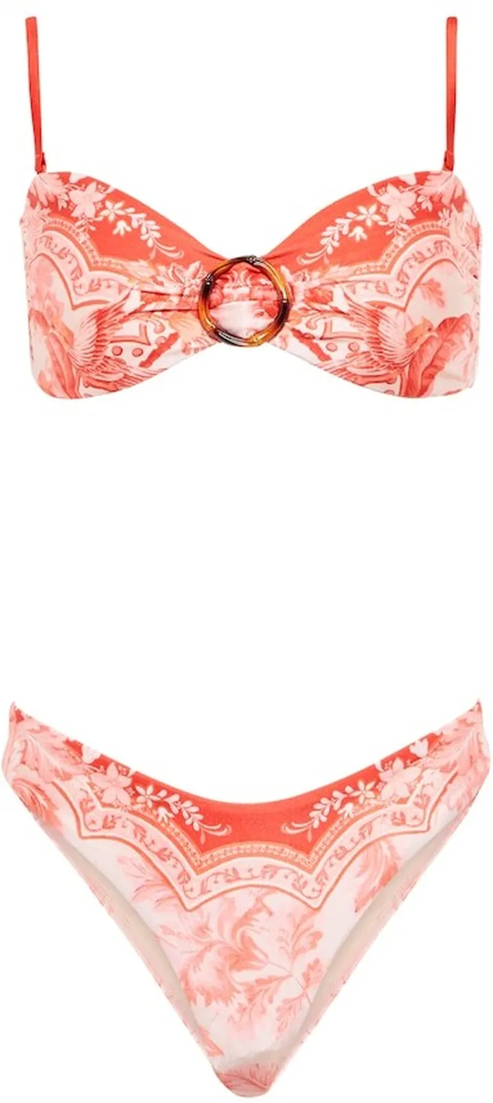 Lyre printed bikini