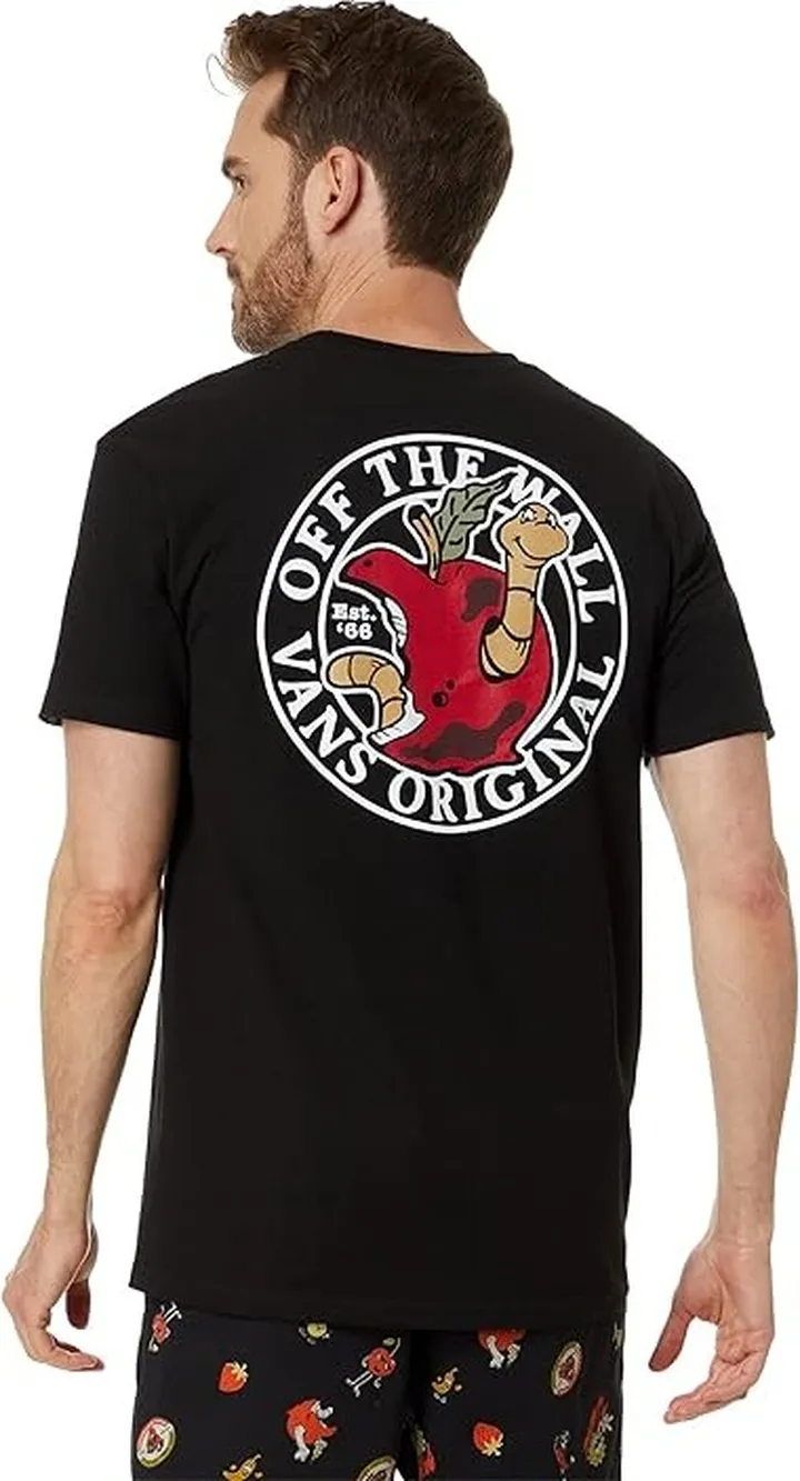 Vans Core Short Sleeve Tee (Black) Men's Clothing