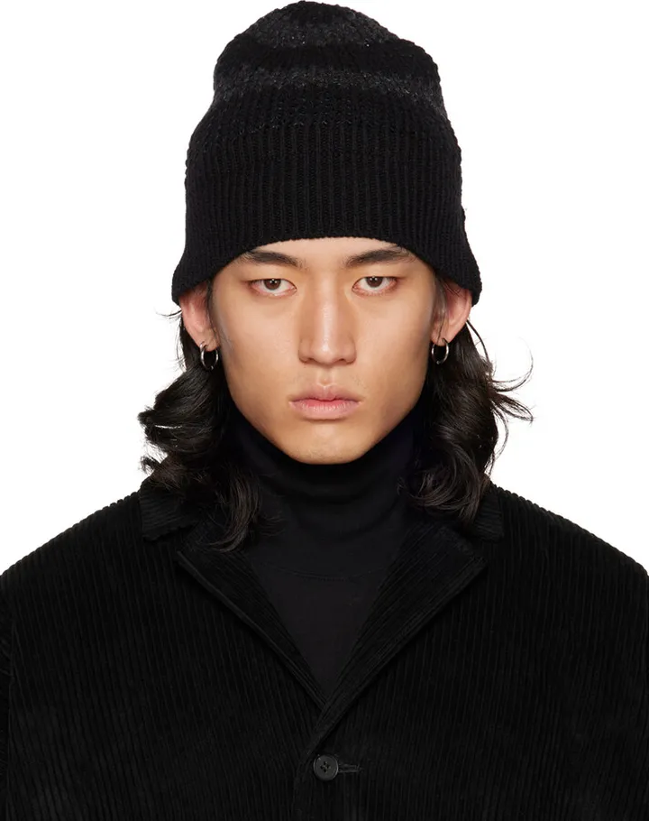 Jan-Jan Van Essche Black 8 Beanie