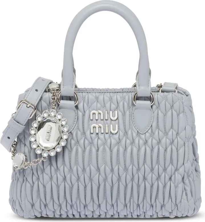 Crystal-Embellished Logo-Plaque Mini Bag