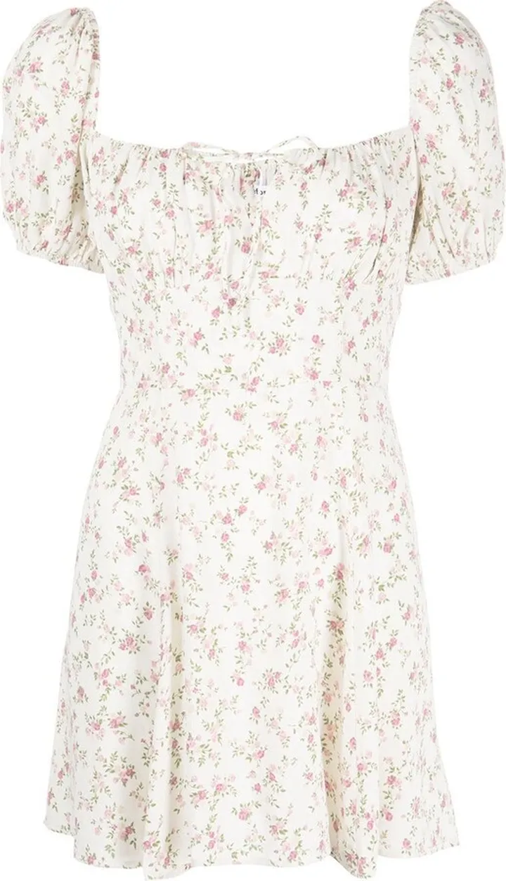 Floral-Print Mini Dress