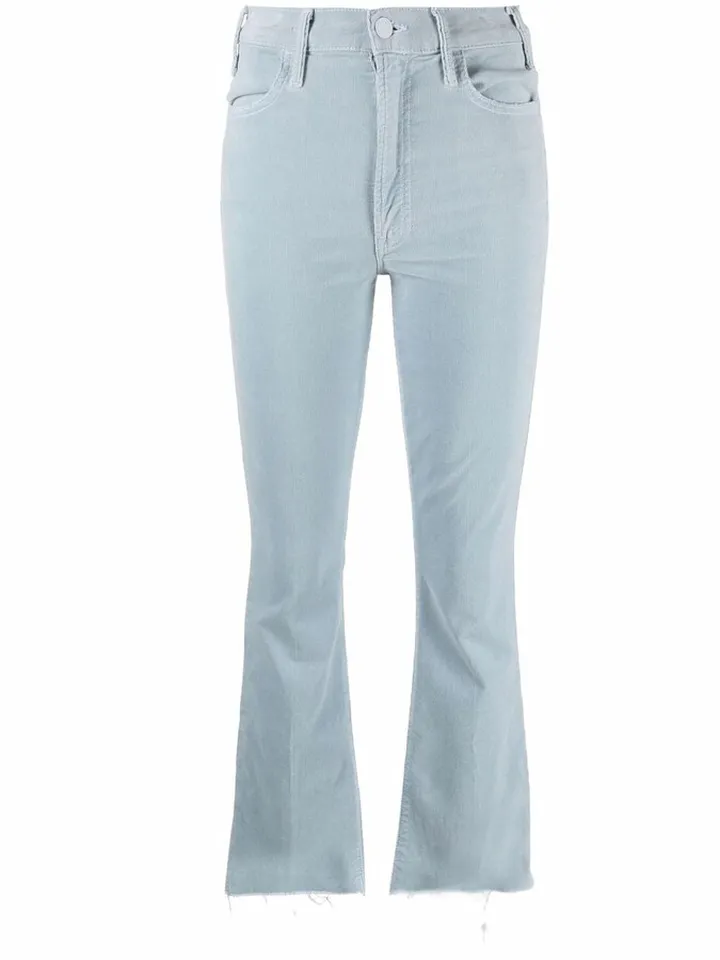 Cropped Velvet Trousers