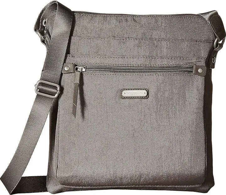 Baggallini Go Bagg with RFID Phone Wristlet (Sterling Shimmer) Bags