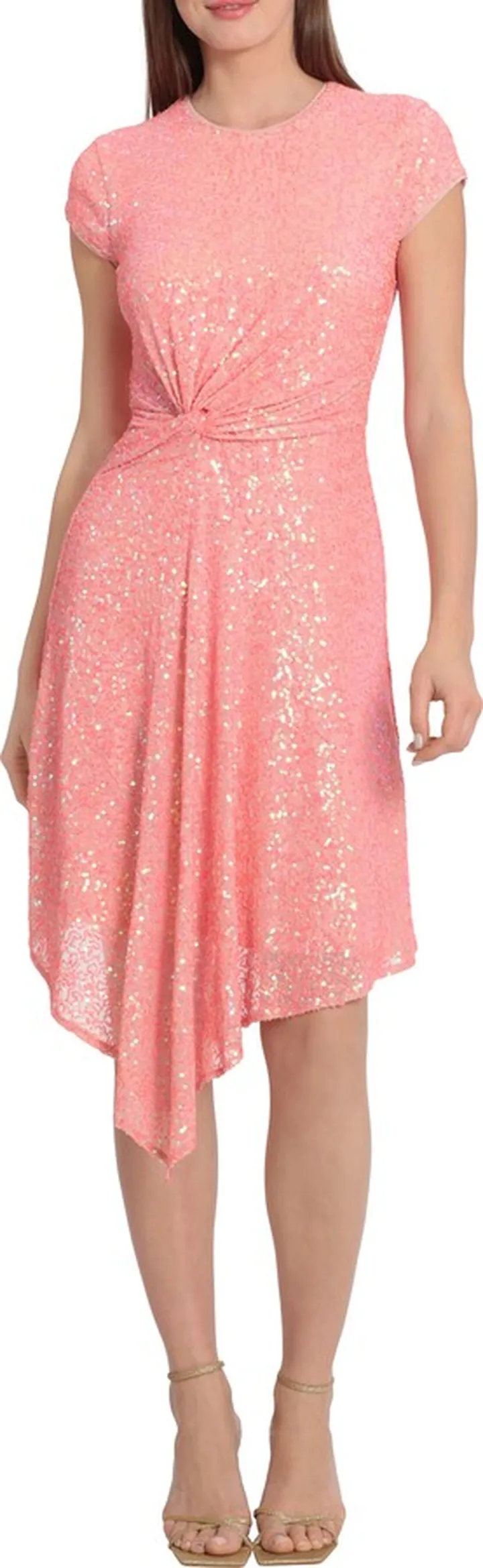 Drape Sequin Dress