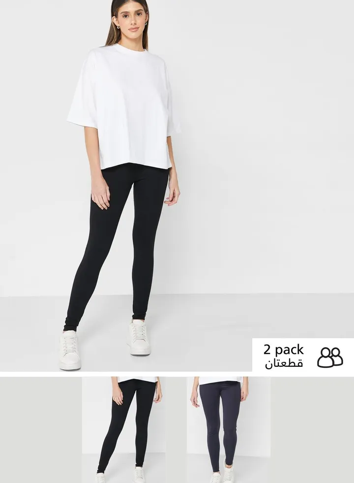 2 Pack High Waist Leggings