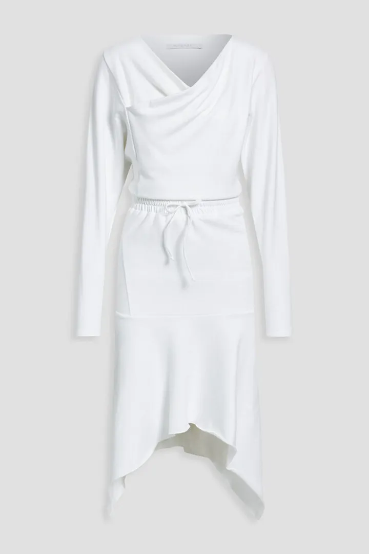 Brea draped fleece dress