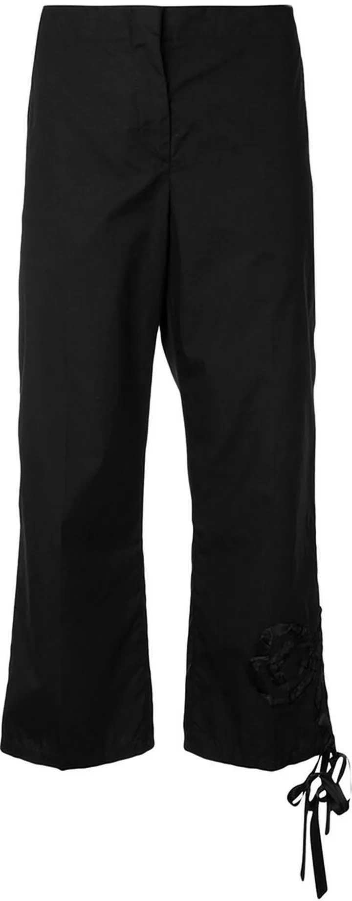 Bow-Detailed Cropped Trousers