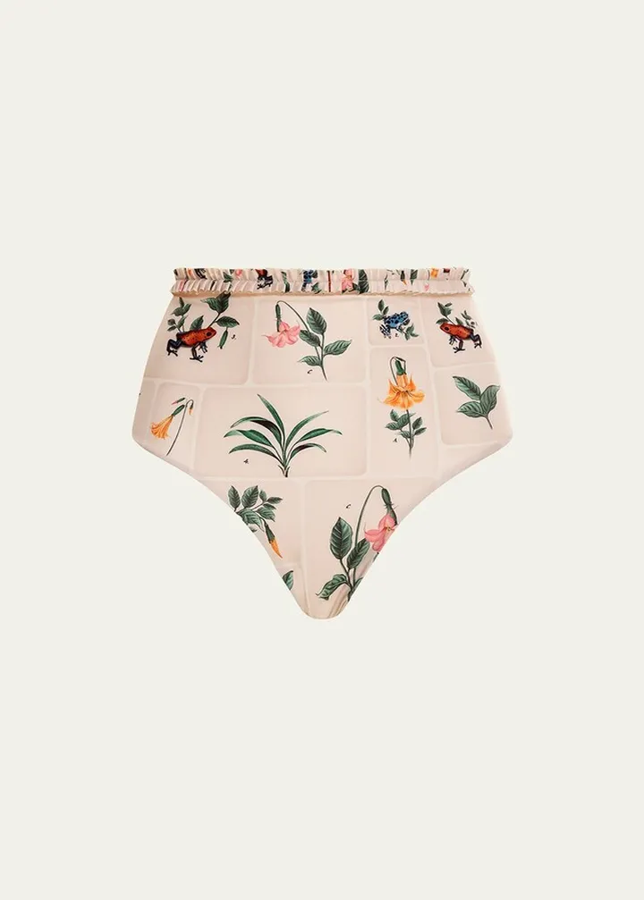Nopal High-Waisted Bikini Bottoms