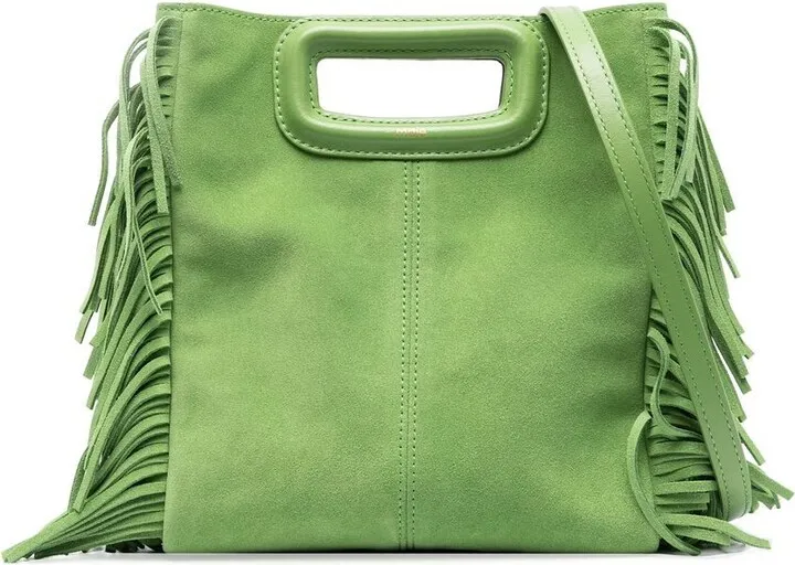 Fringed Suede Tote Bag