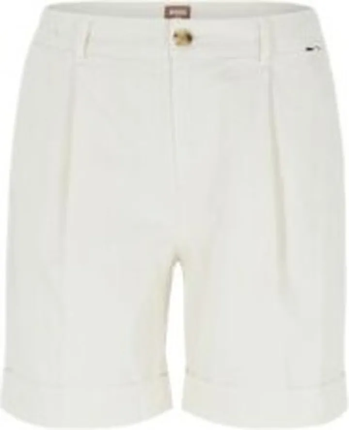 Relaxed-fit chino shorts in organic stretch cotton