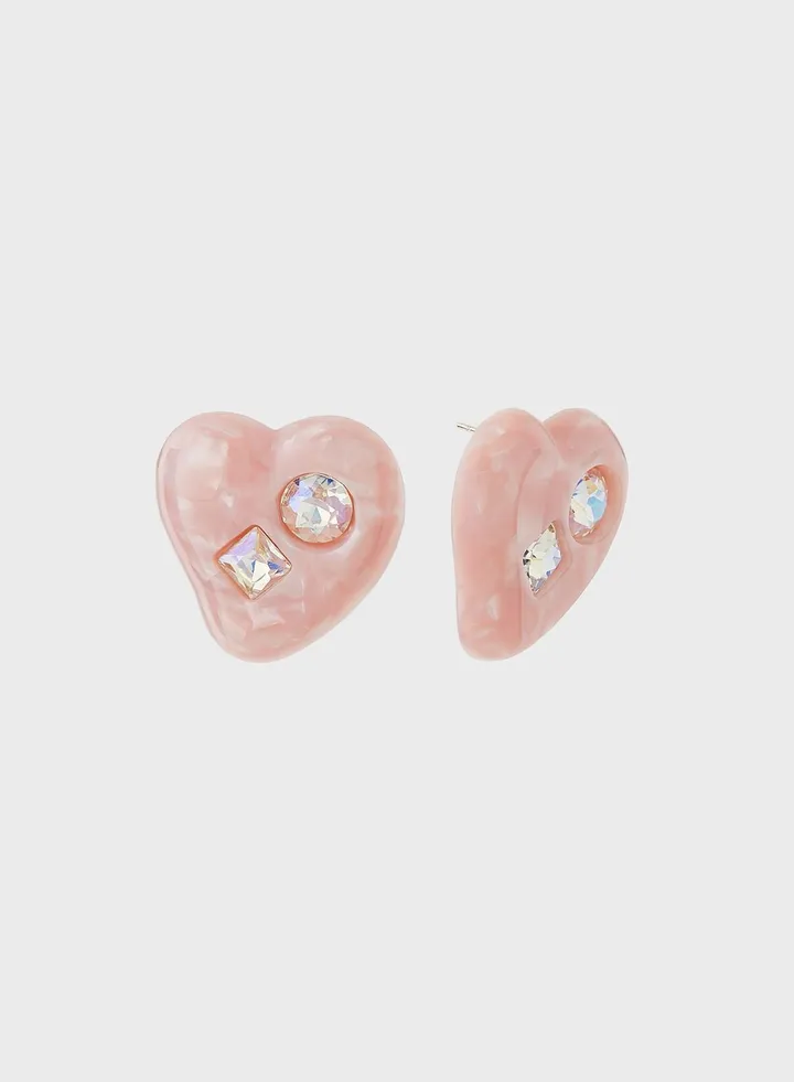 Diamante Stud Earrings