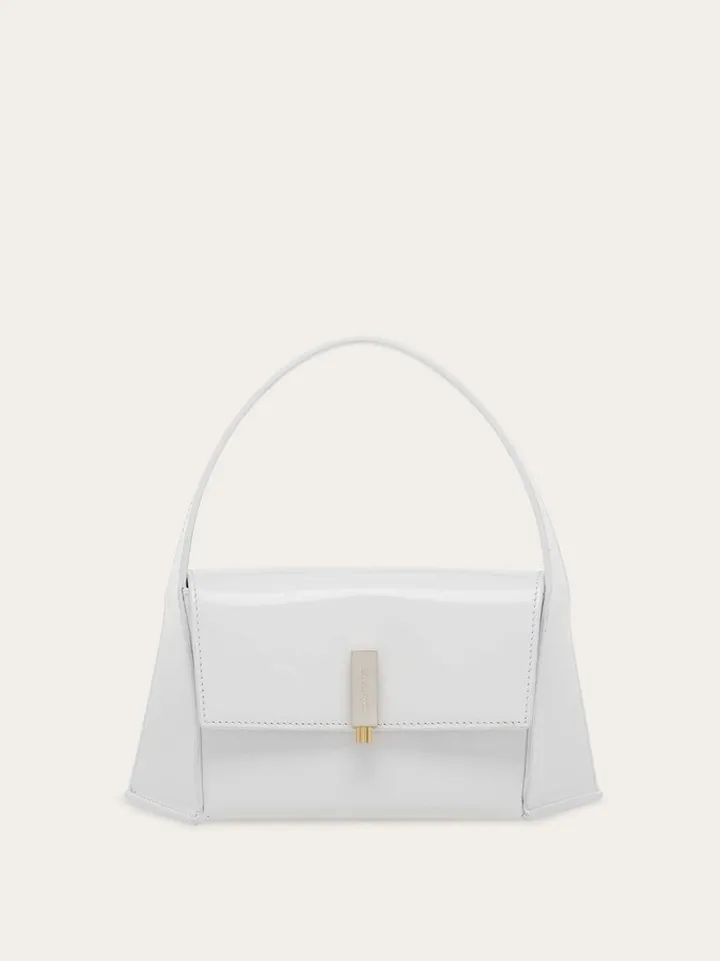 Ferragamo Women Geometric shoulder bag (S) White