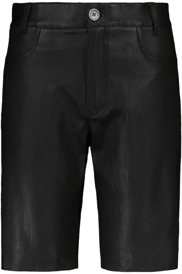 Sofiane leather Bermuda shorts