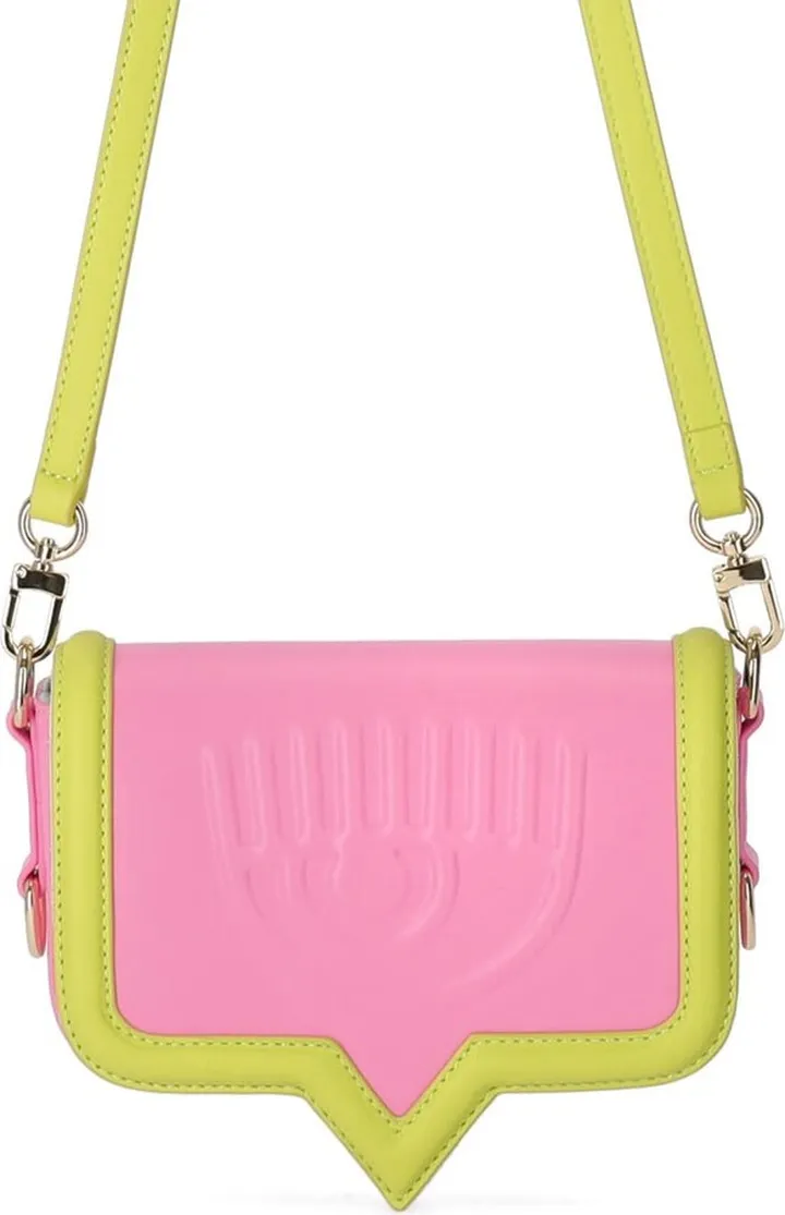 Eyelike Frame Small Pink Crossbody Bag