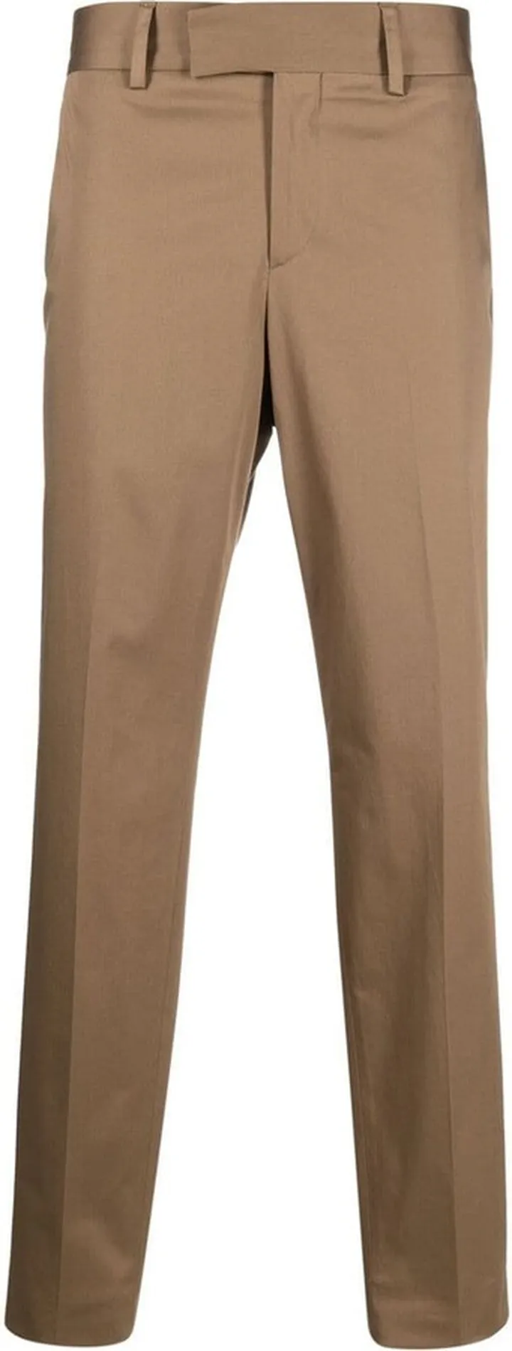 Straight-Leg Cotton Trousers