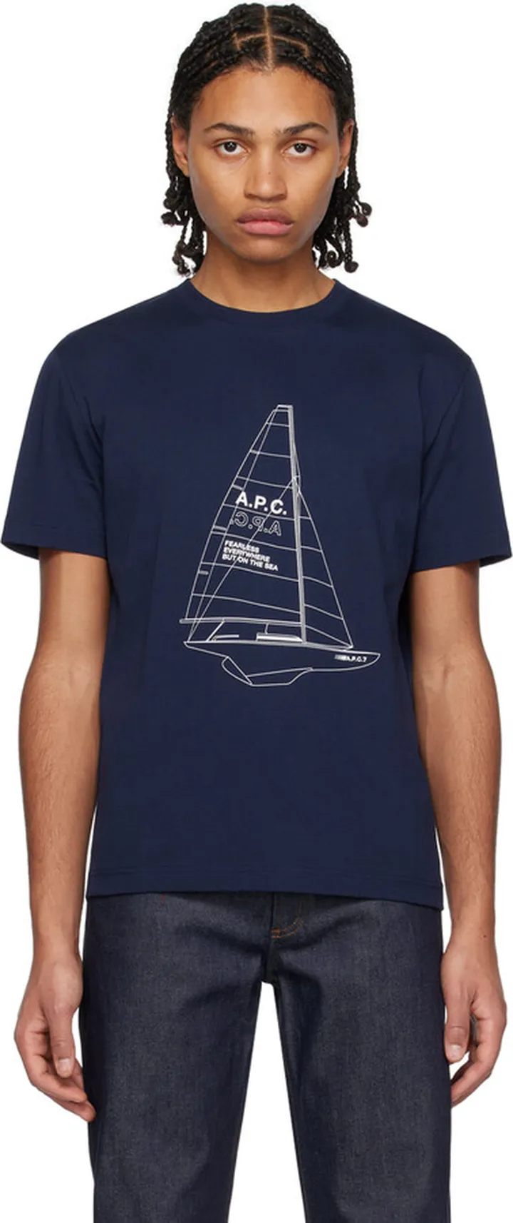 A.P.C. Navy Jeannot T-Shirt