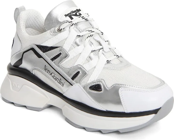 Metallic Platform Sneaker