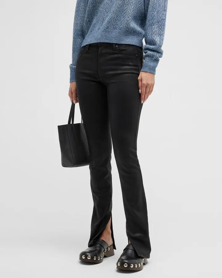 Constance Mid-Rise Coated Skinny Jeans