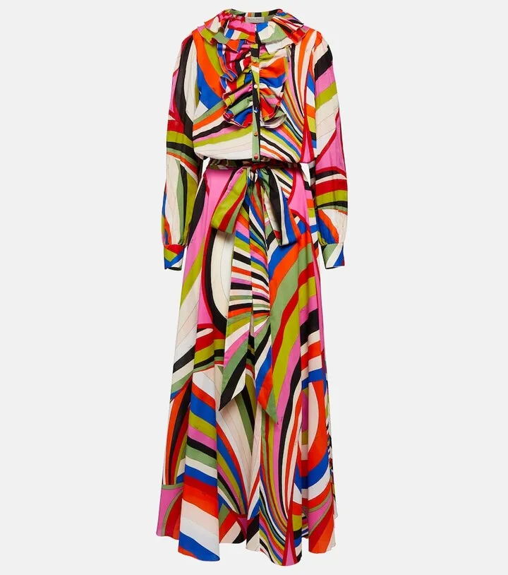 Printed maxi dress