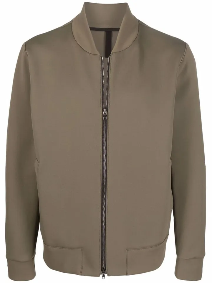 Two-Pocket Zip-Up Bomber Jacket