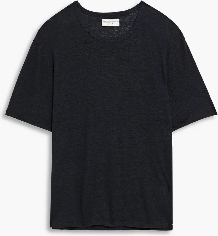 Emile linen-jersey T-shirt