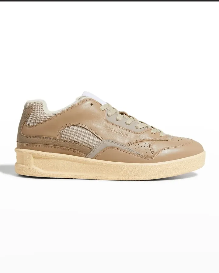 Men's Basket Low-Top Leather Sneakers