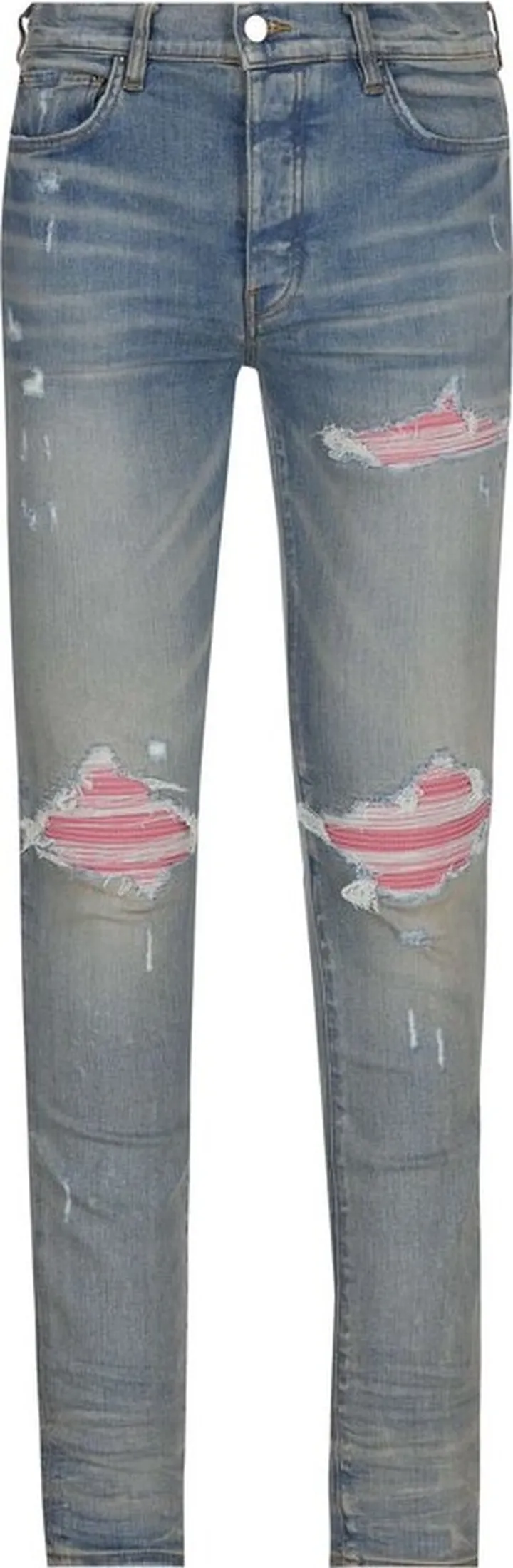 Amiri Fitted Distressed Jeans