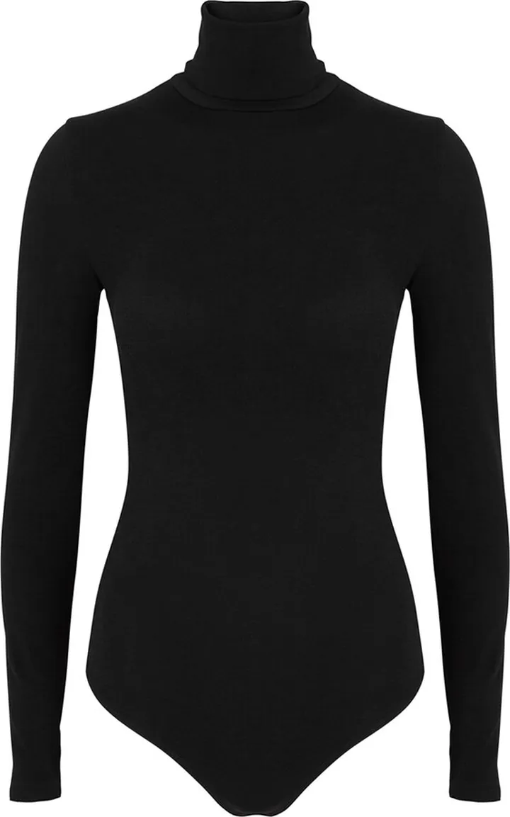 Wolford Colorado Black Stretch-knit Thong Bodysuit