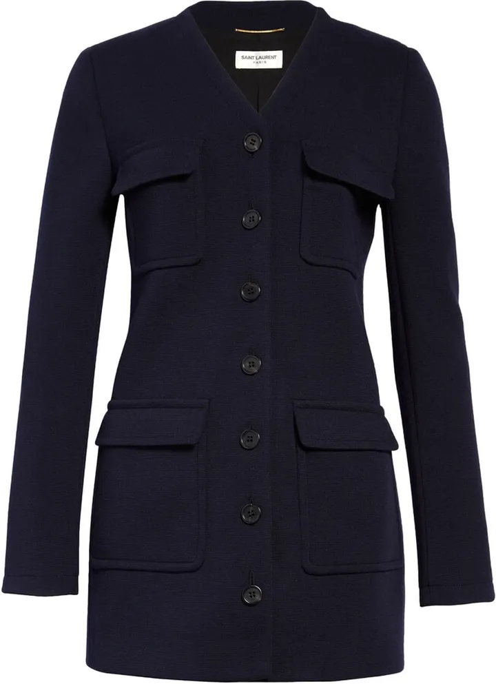 Pocket Wool Blend Jersey Jacket