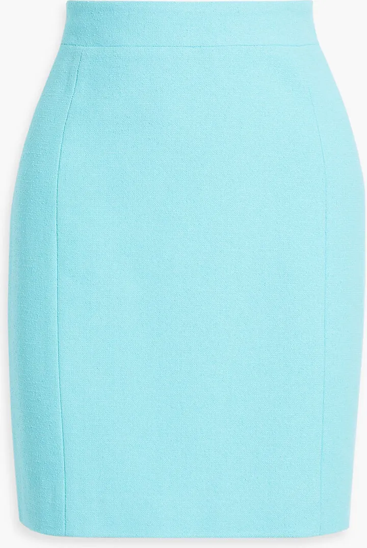 Cotton-tweed mini skirt