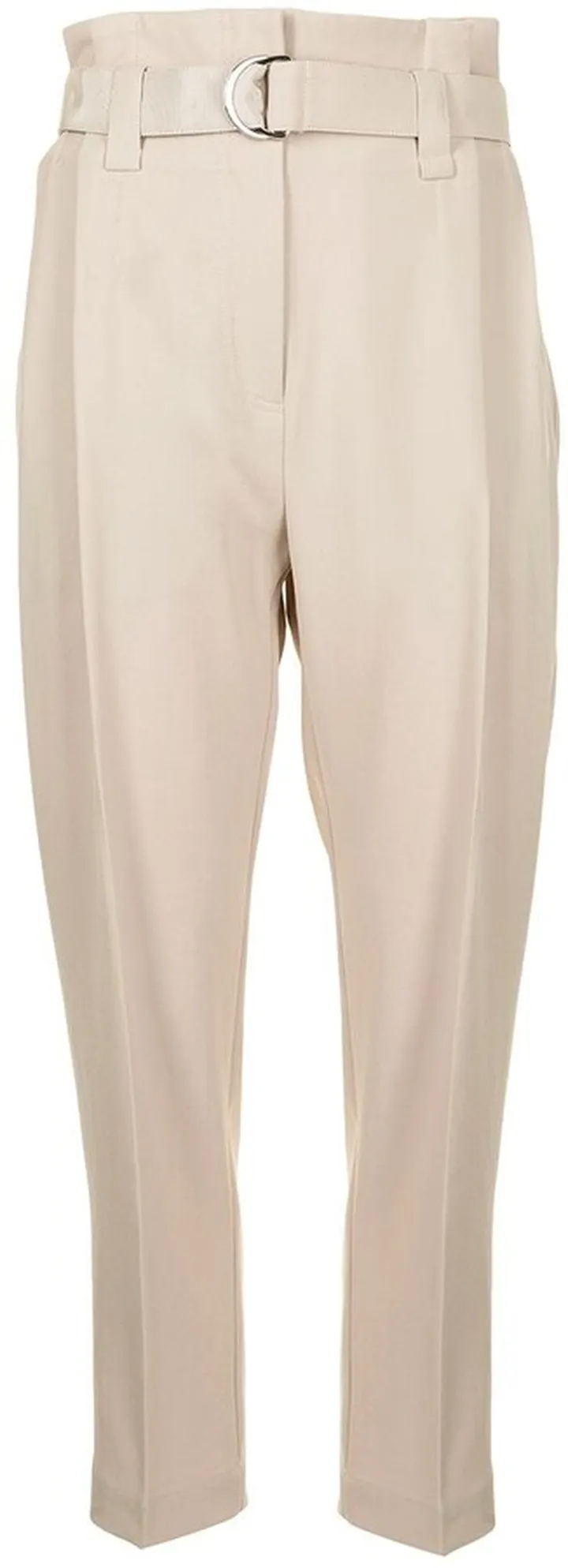 Cropped Belted Trousers