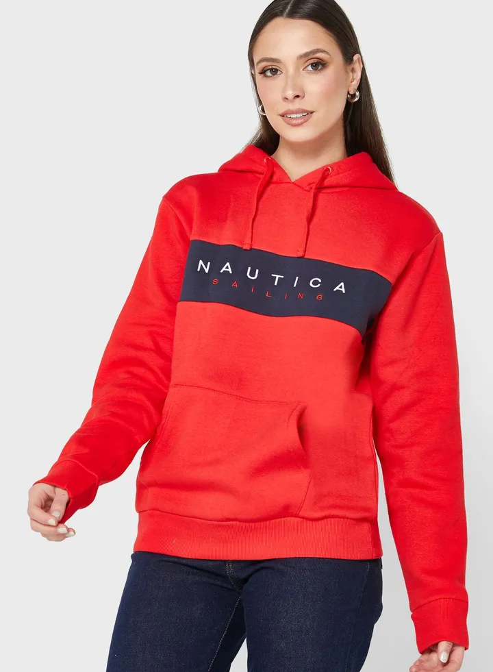 Logo Graphic Knitted Hoodie