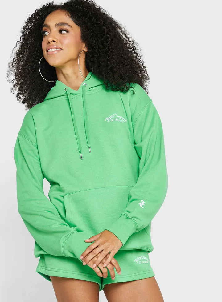 Logo Pocket Detail Hoodie