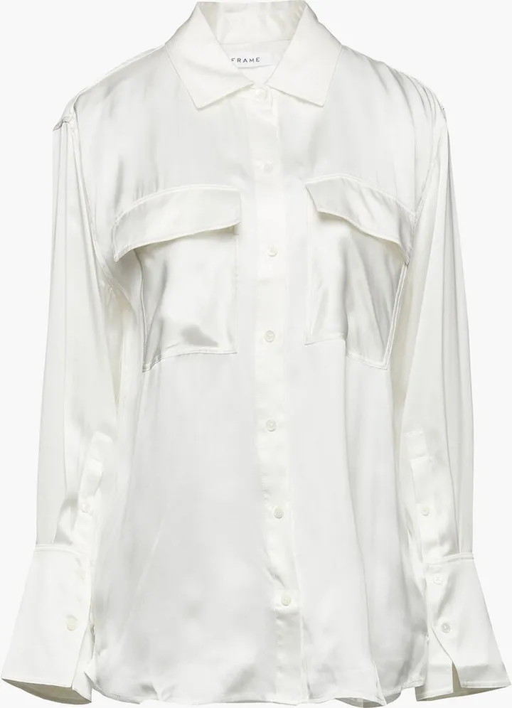 Silk-satin shirt
