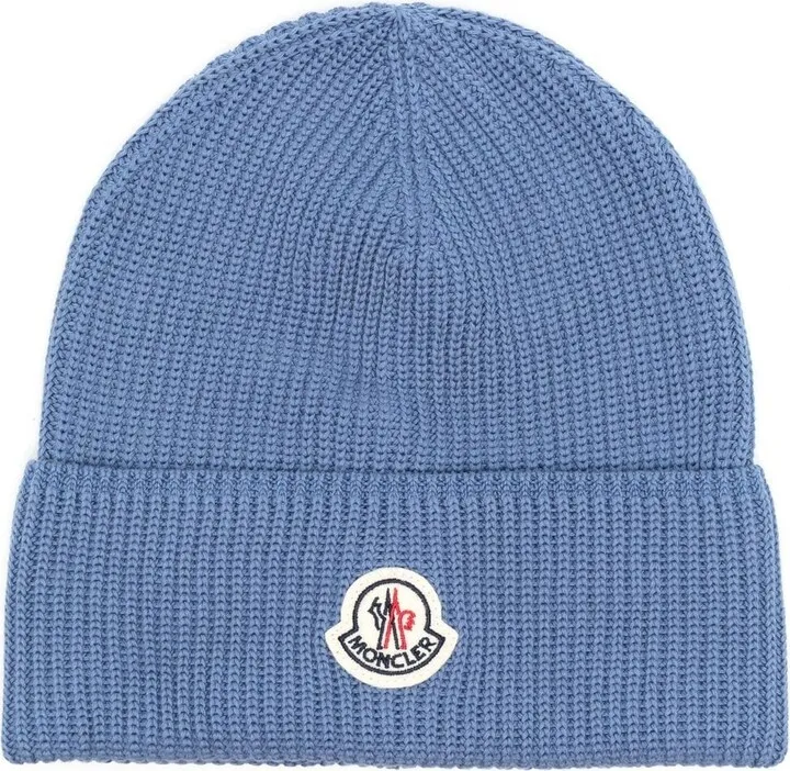 Logo-Patch Knitted Beanie