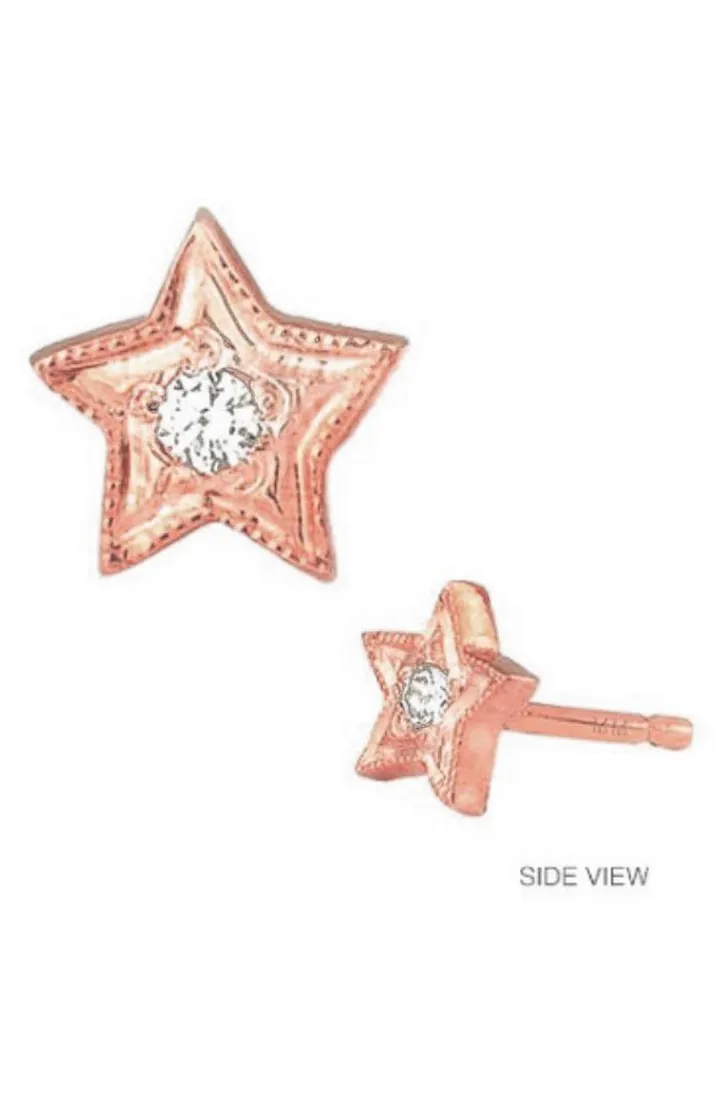 Diamond Icon Star Earring