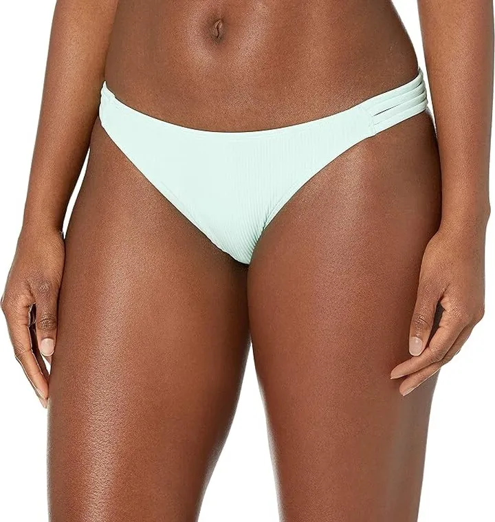 Body Glove Women's Flirty Surf Rider Bikini Bottom Swimsuit (Seafoam Ibiza Rib) Women's Swimwear